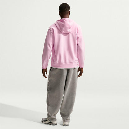 Pink Foam - Pack Shot - Nike Mens Sportswear Club Full Zip Hoodie