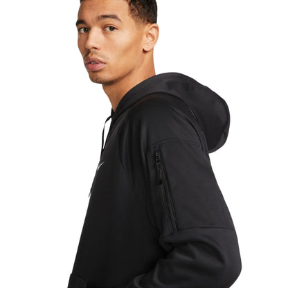 Black - Side - Nike Mens Swoosh Hoodie