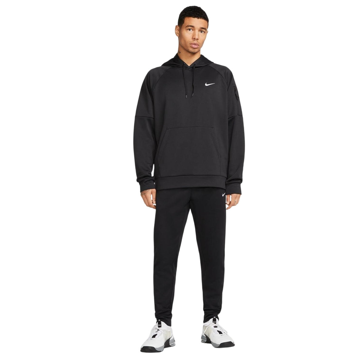 Black - Lifestyle - Nike Mens Swoosh Hoodie
