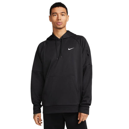 Black - Front - Nike Mens Swoosh Hoodie