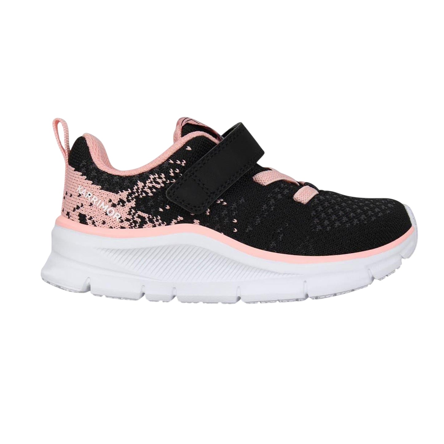 Black-Pink - Front - Karrimor Baby Girls Duma 6 Patterned Trainers