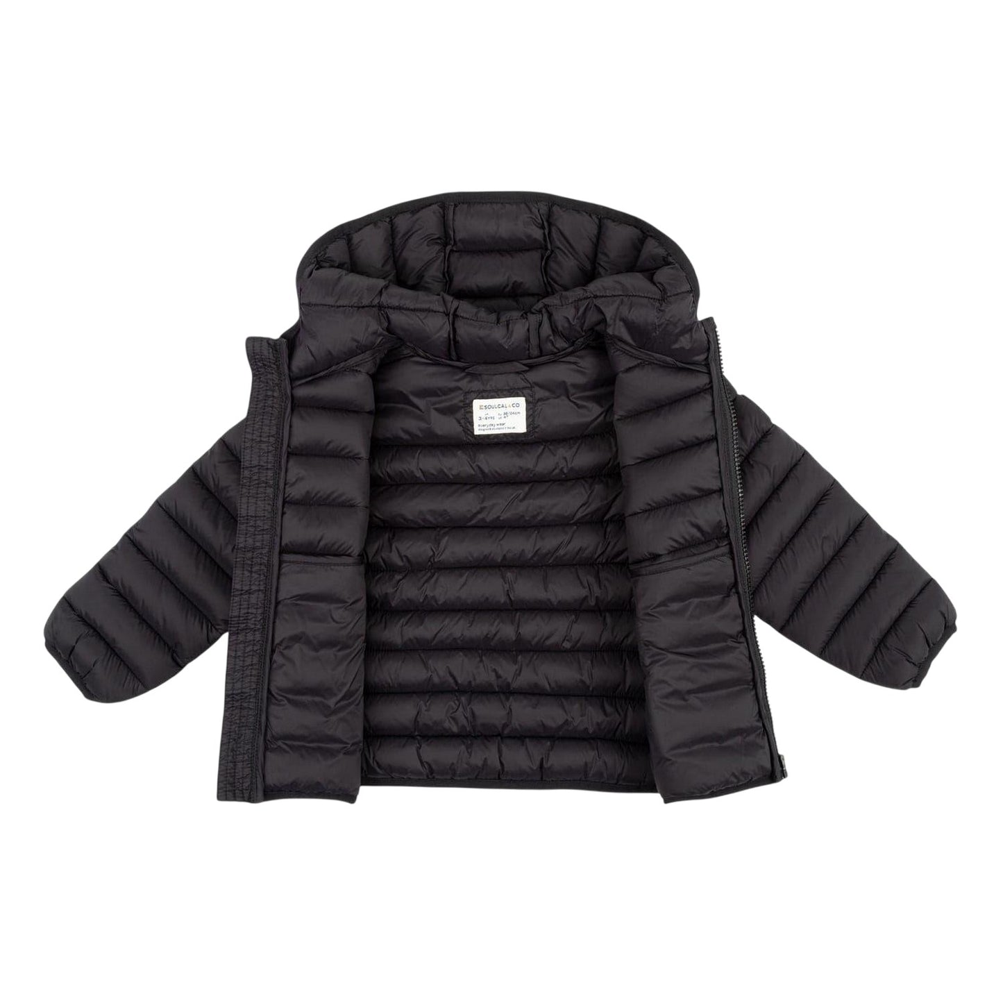 Black - Side - SoulCal Girls Padded Jacket