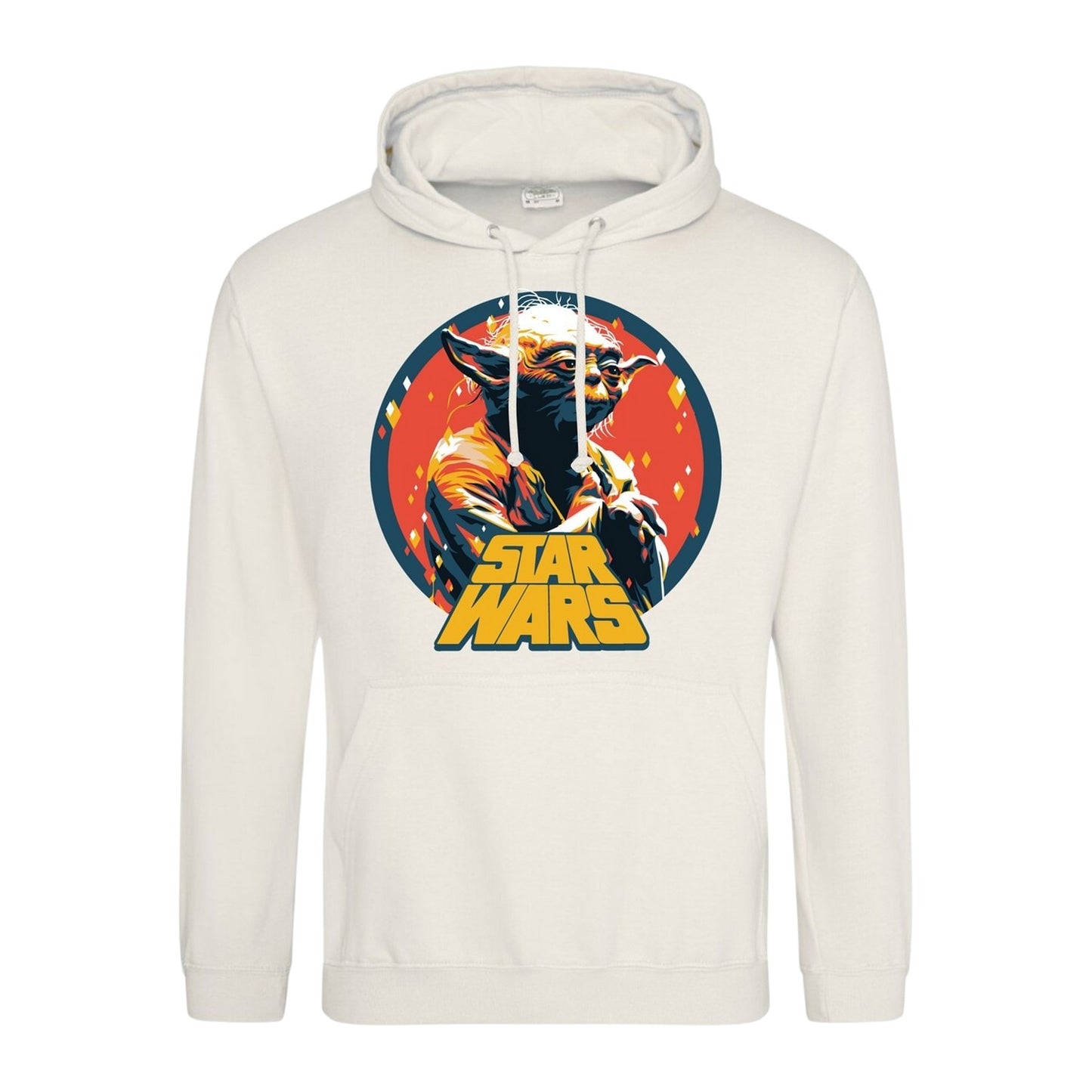 White - Front - Star Wars Unisex Adult Yoda Hoodie