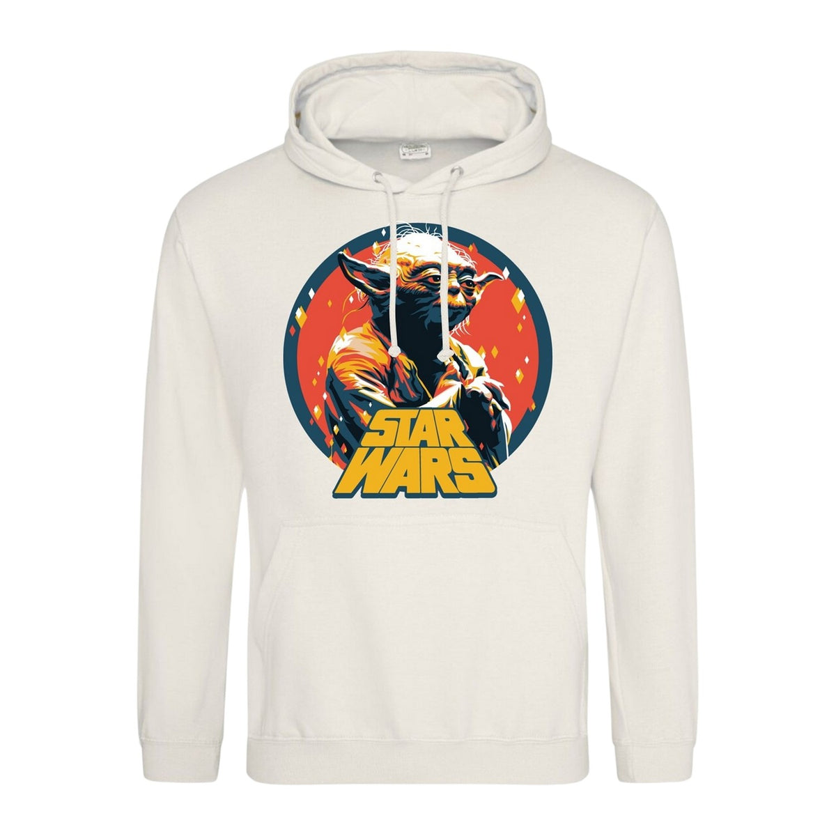 White - Front - Star Wars Unisex Adult Yoda Hoodie