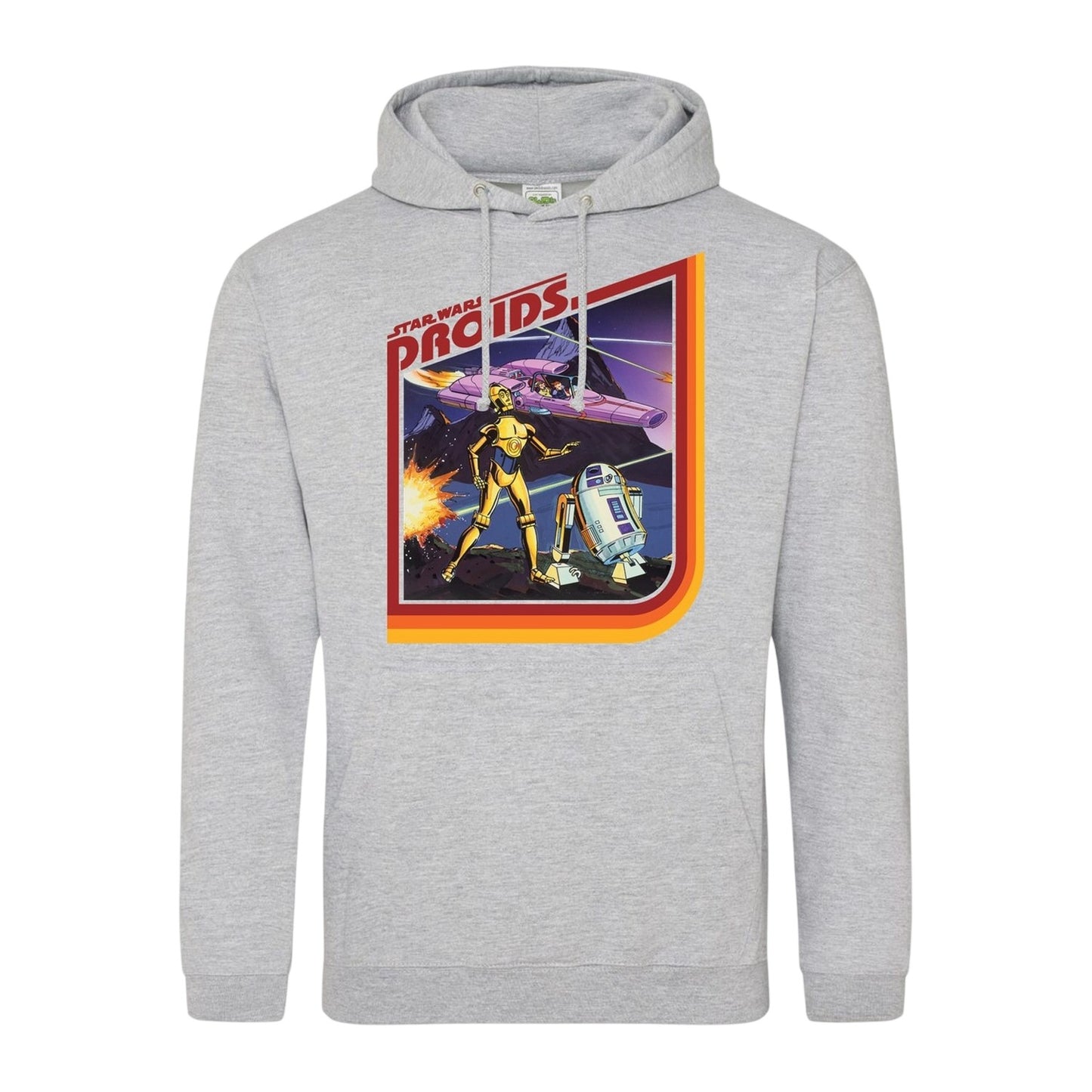 Grey - Front - Star Wars Unisex Adult Yoda Hoodie