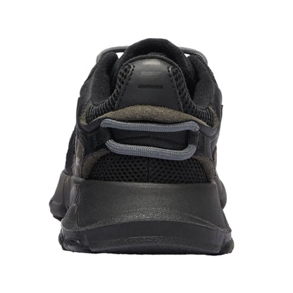 Black - Back - Lacoste Childrens-Kids L003 Neo Suede Panel Trainers