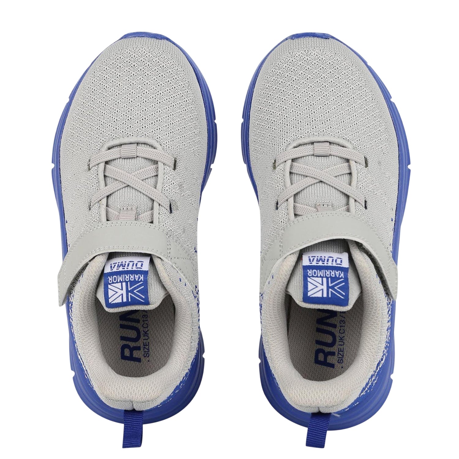 Grey-Blue - Side - Karrimor Boys Duma 6 Flat Trainers