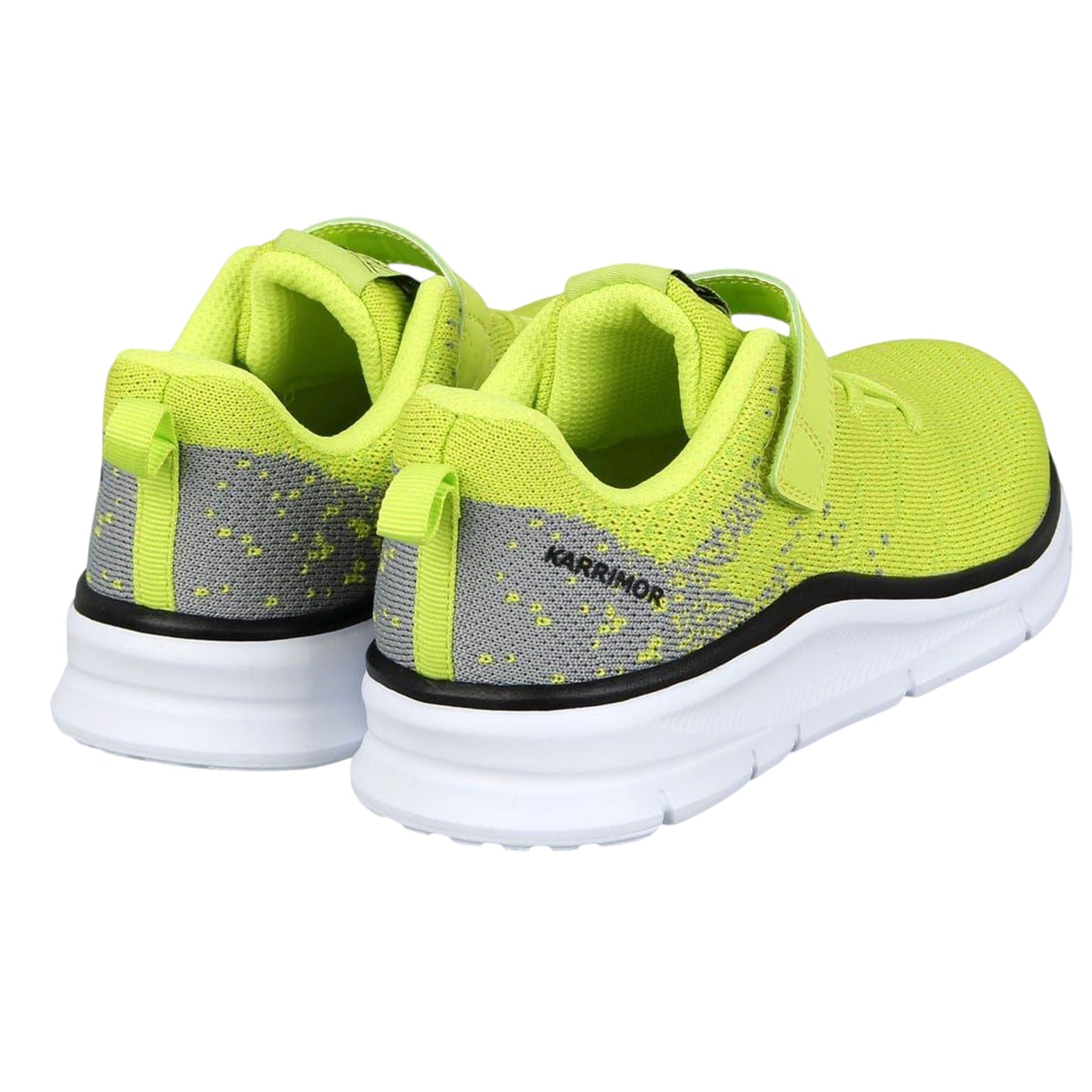 Lime-Grey-White - Back - Karrimor Boys Duma 6 Flat Trainers
