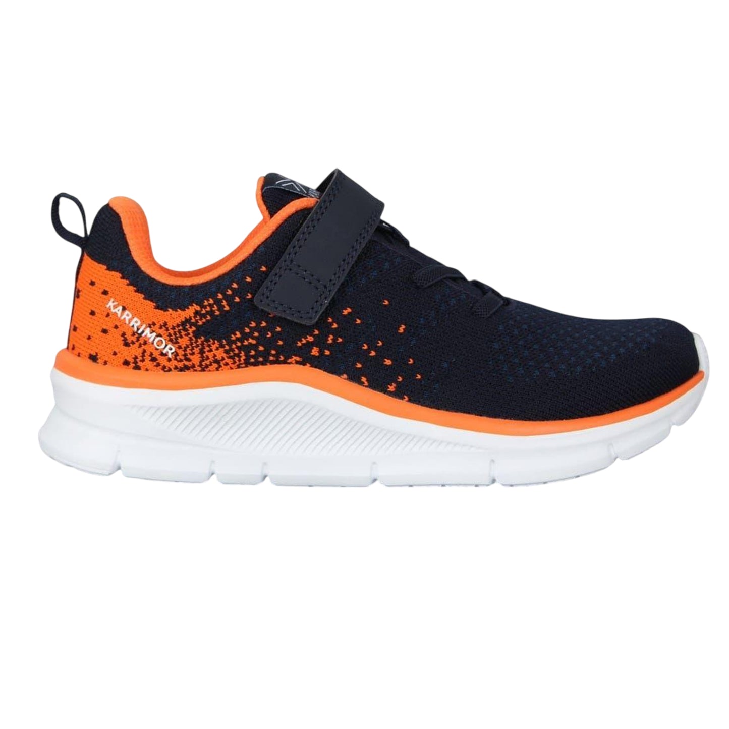 Navy-Orange - Front - Karrimor Boys Duma 6 Flat Trainers