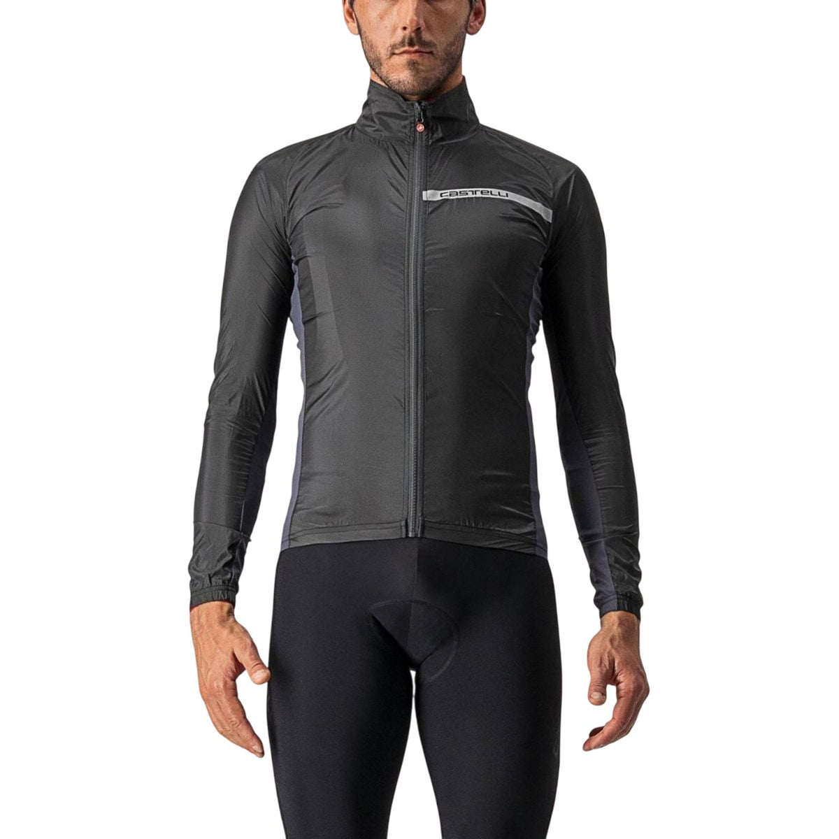 Light Black - Front - Castelli Mens Squadra Cycling Jacket