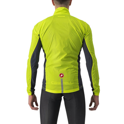 Lime - Back - Castelli Mens Squadra Cycling Jacket