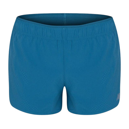 Blue - Front - New Balance Womens-Ladies Seamless Running Shorts