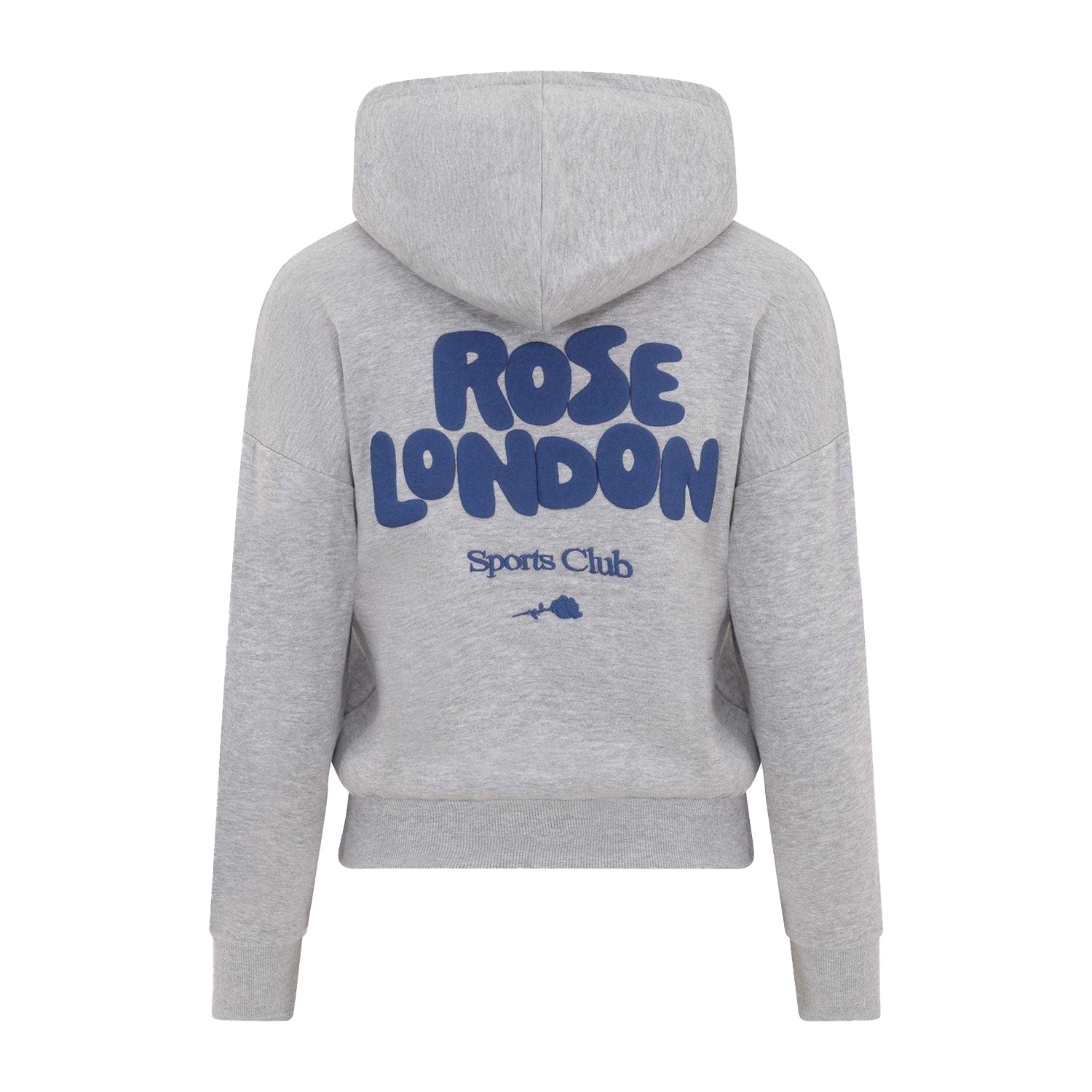Grey Marl - Back - Rose London Girls All Love Drawstring Hoodie