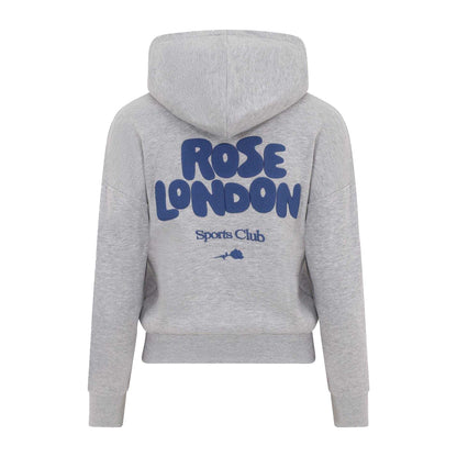 Grey Marl - Back - Rose London Girls All Love Drawstring Hoodie