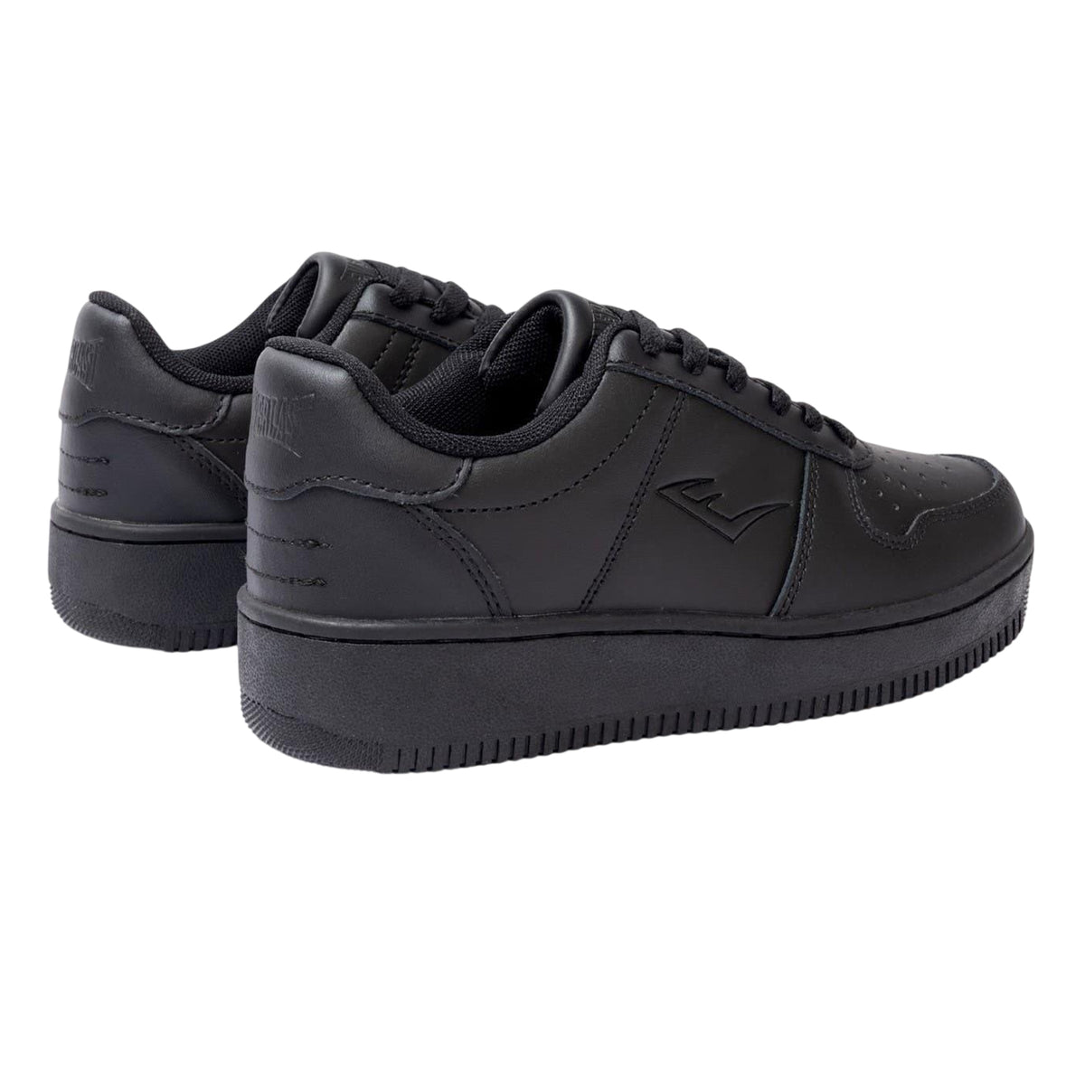Black - Back - Everlast Childrens-Kids Hanshi Action Leather Platform Trainers