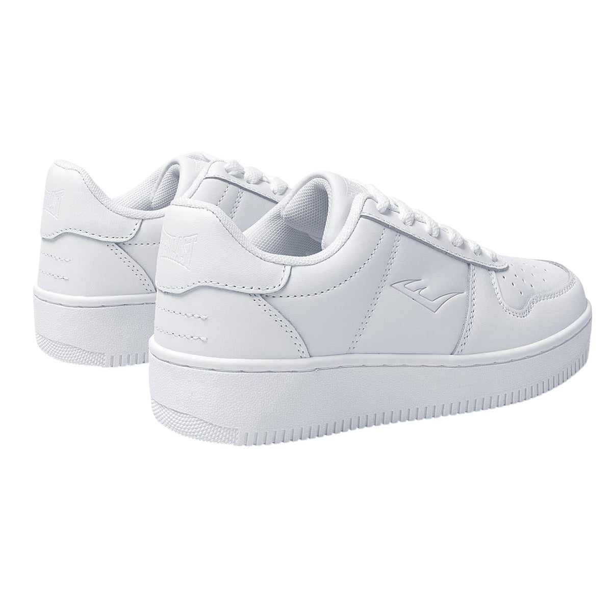 White - Back - Everlast Childrens-Kids Hanshi Action Leather Platform Trainers
