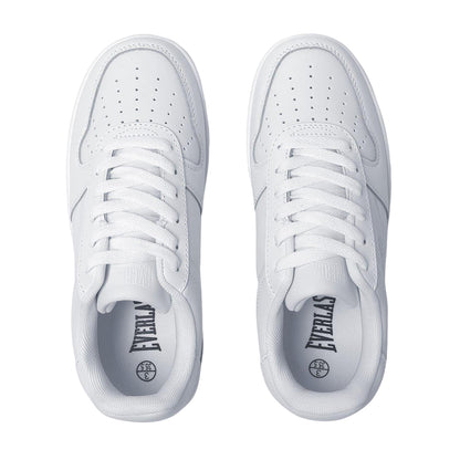 White - Side - Everlast Childrens-Kids Hanshi Action Leather Platform Trainers
