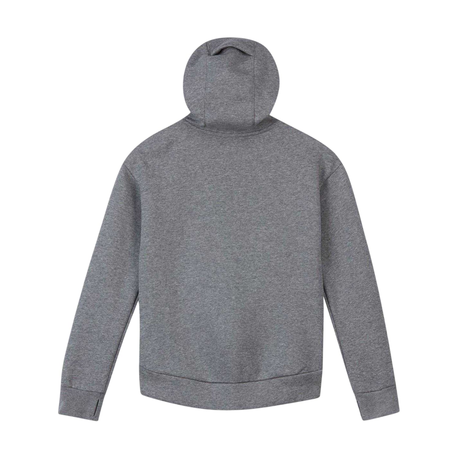 Carbon Heather - Back - Nike Girls Sportswear Club Fleece Full Zip Hoodie