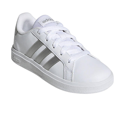 White-Silver - Lifestyle - Adidas Girls Grand Court Trainers
