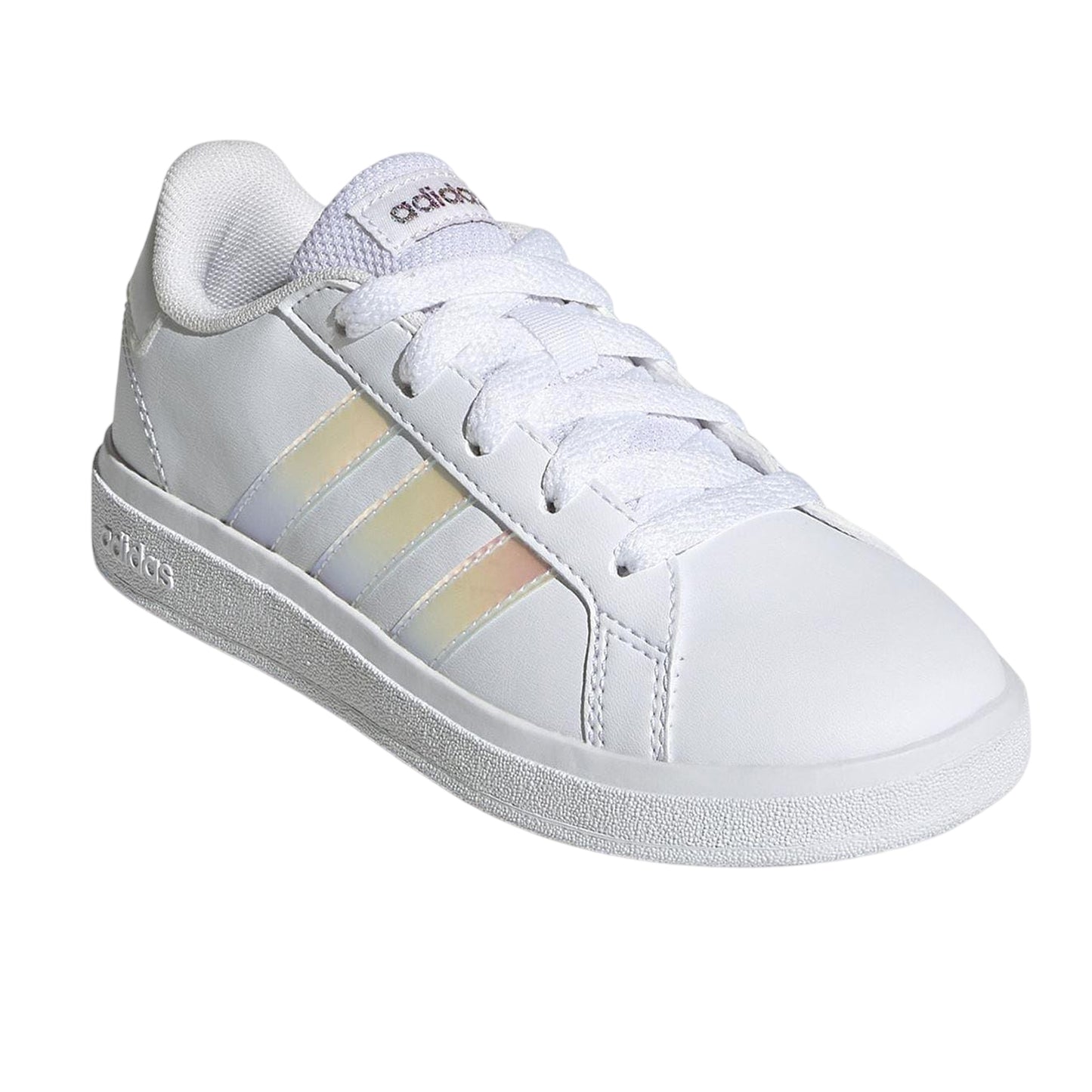 White-Iridescent - Lifestyle - Adidas Girls Grand Court Trainers