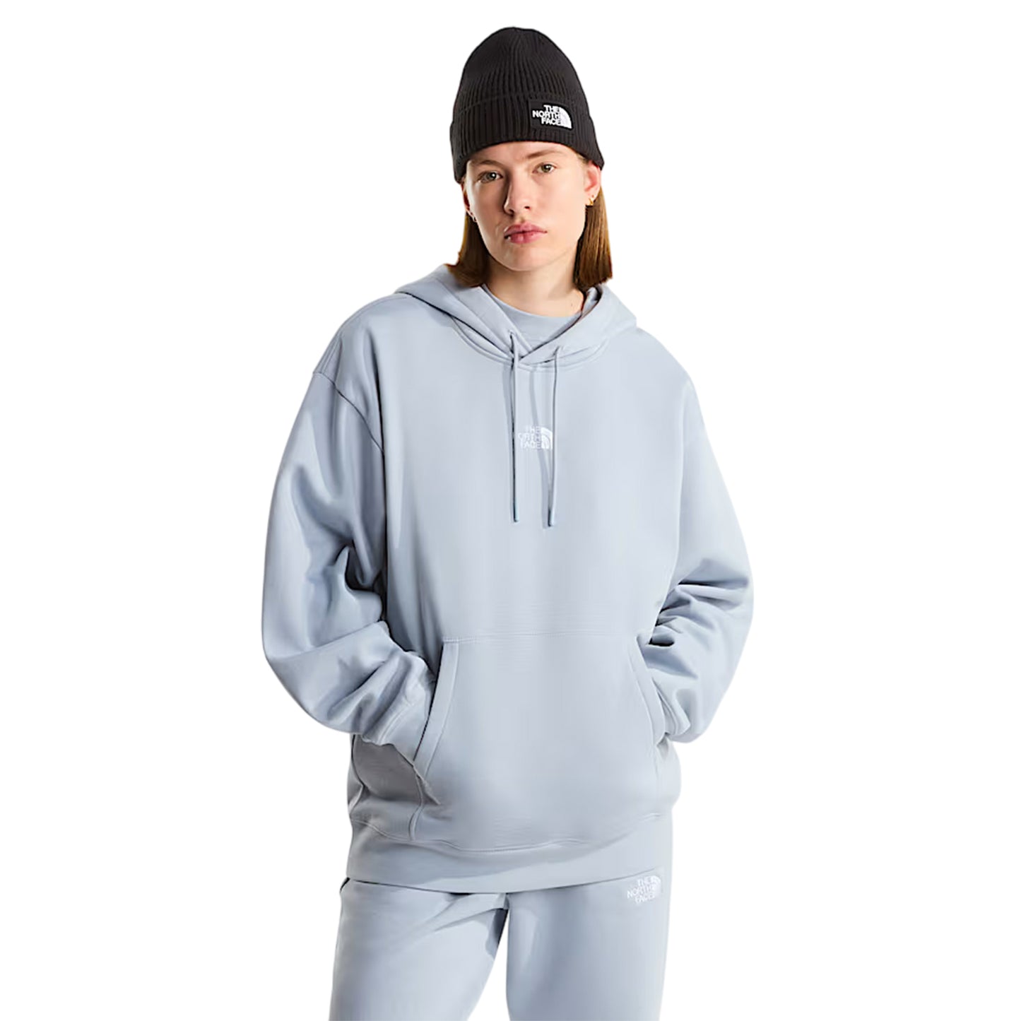Frost Grey - Side - The North Face Unisex Adult Essential Oversized Hoodie