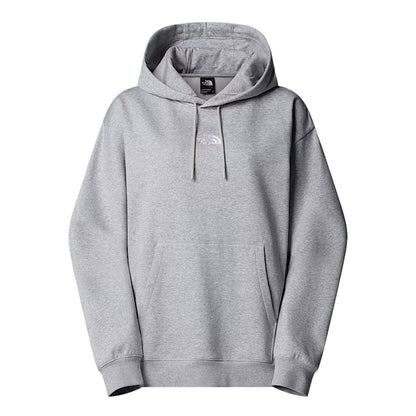 Light Grey Heather Marl - Front - The North Face Unisex Adult Essential Oversized Hoodie