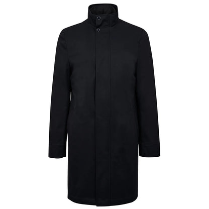 Navy - Front - Ted Baker Mens Erolson Funnel Neck Coat
