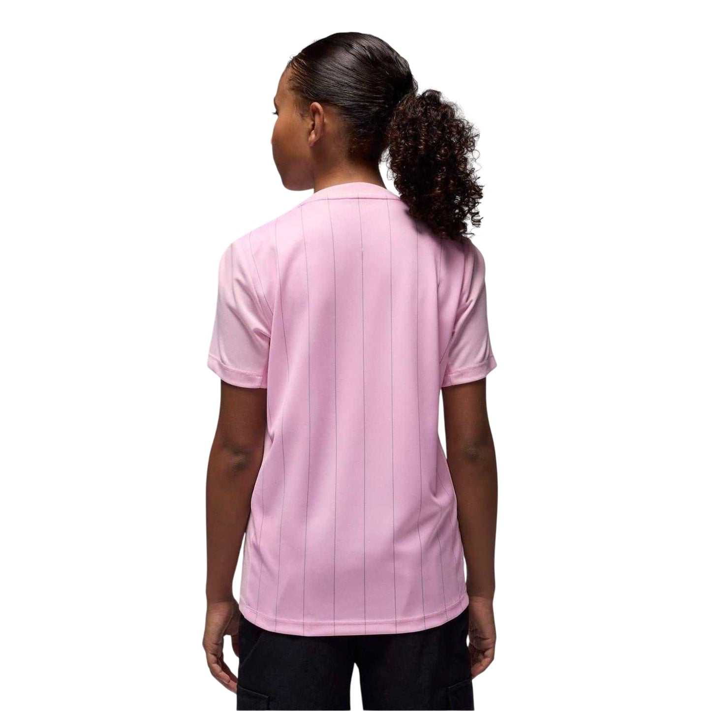 Pink-Grey - Back - Nike Childrens-Kids Special Edition 25-26 Paris Saint Germain FC Football Shirt