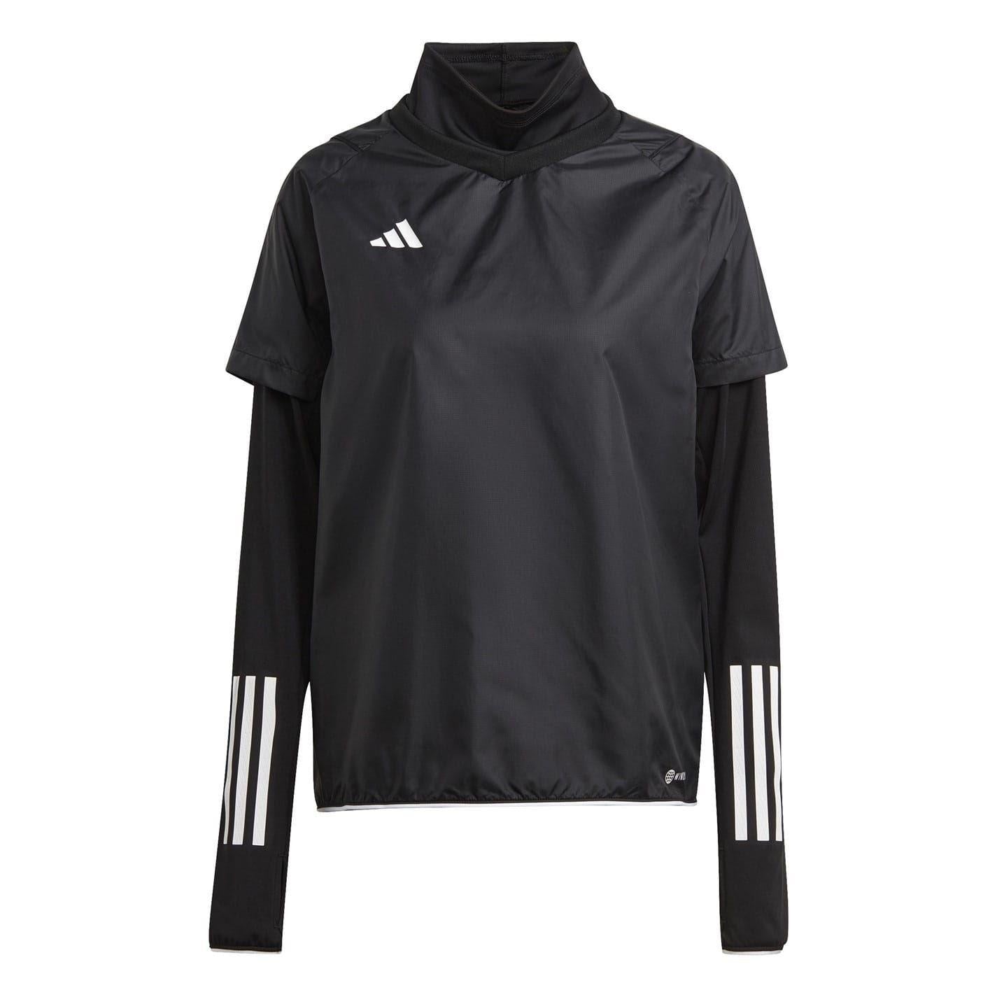 Black - Front - Adidas Womens-Ladies Tiro 23 Pro WIND RDY High-Neck Windbreaker