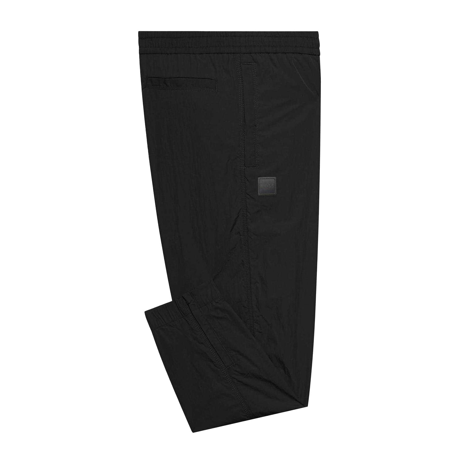 Black - Back - Boss Mens Solid Regular Jogging Bottoms