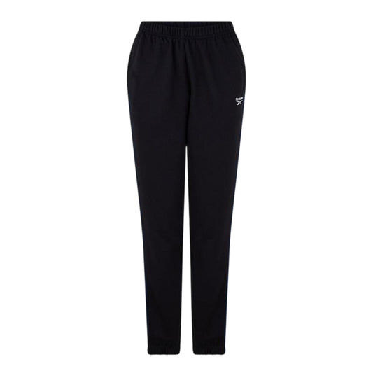 Black - Front - Reebok Womens-Ladies Logo Jogging Bottoms