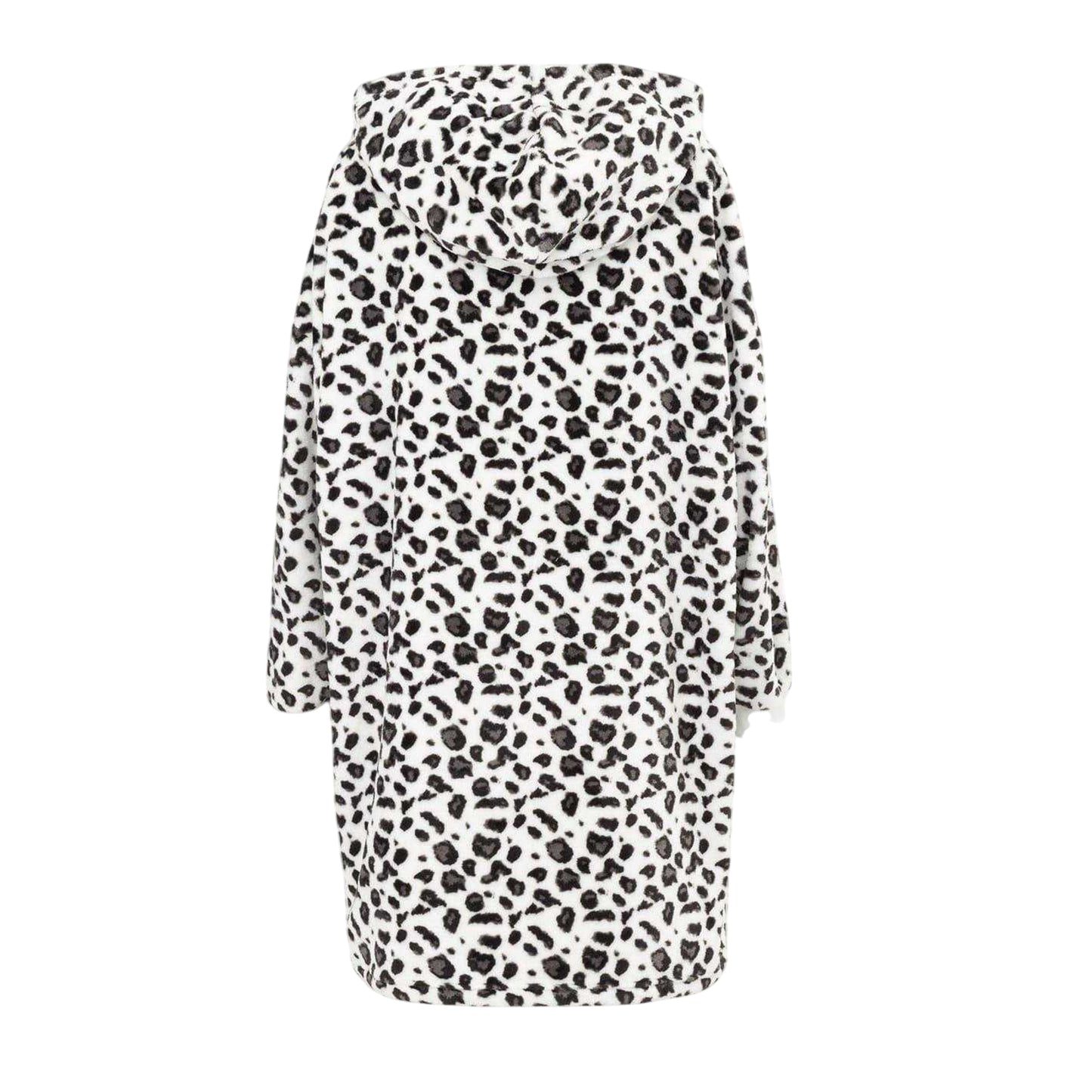 Leopard - Back - Linea Womens-Ladies Leopard Print Polyester Hoodie Blanket