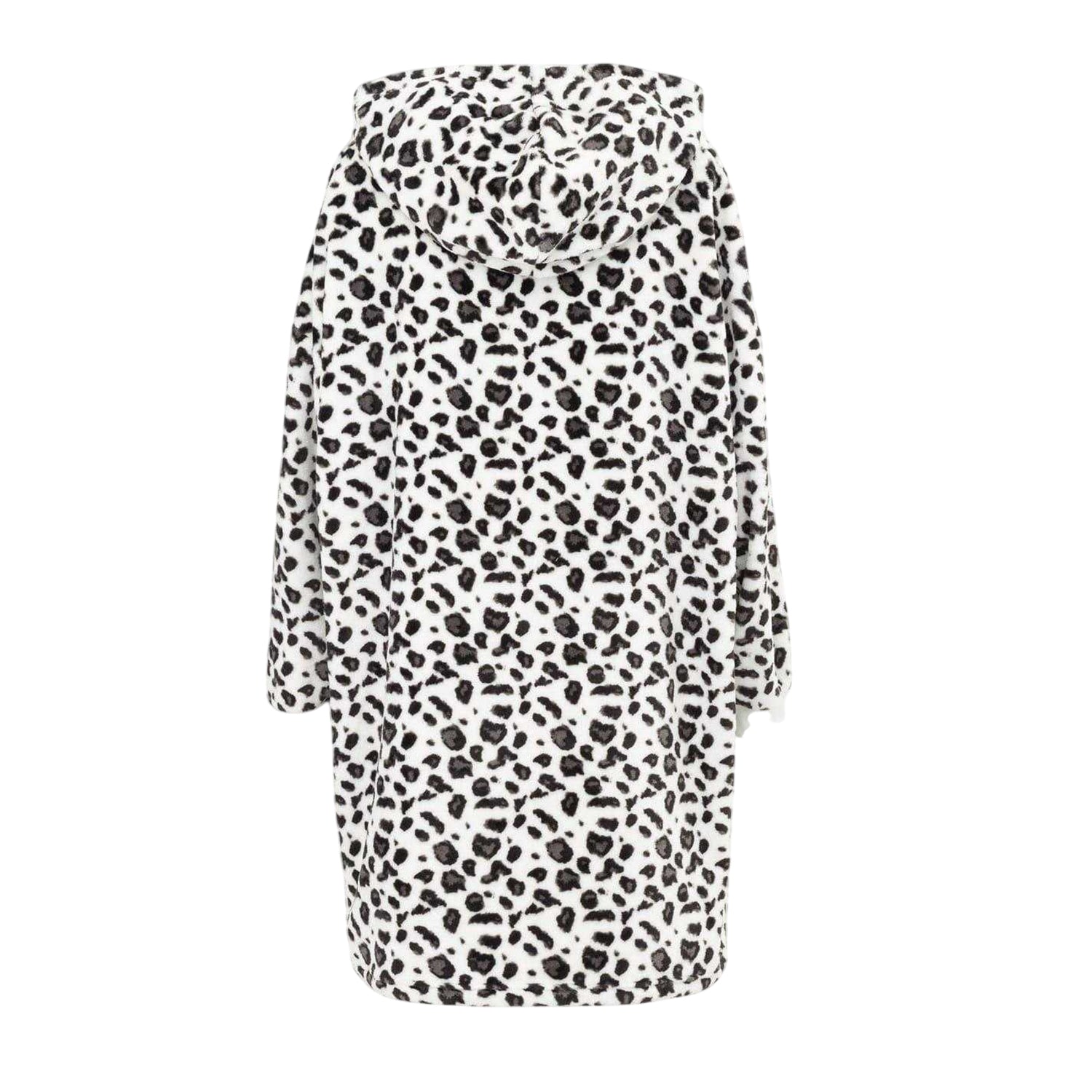 Leopard - Back - Linea Womens-Ladies Leopard Print Polyester Hoodie Blanket