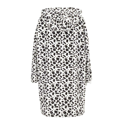 Leopard - Back - Linea Womens-Ladies Leopard Print Polyester Hoodie Blanket