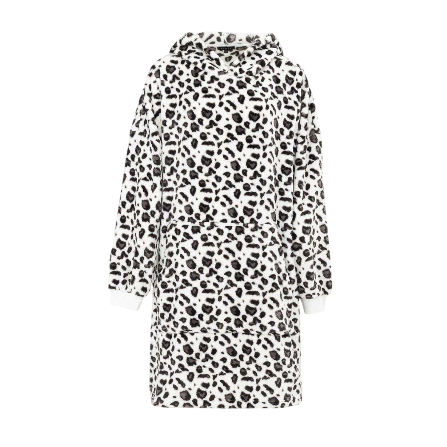 Leopard - Front - Linea Womens-Ladies Leopard Print Polyester Hoodie Blanket