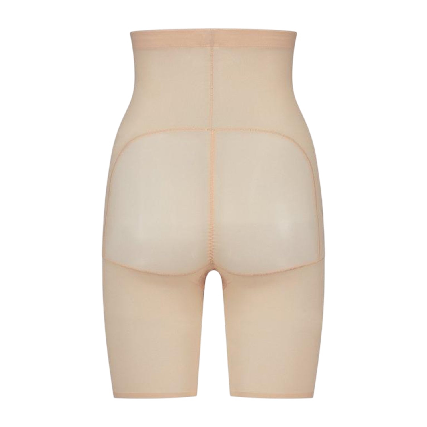 Beige - Back - Bye Bra Womens-Ladies Seamless Shapewear Shorts