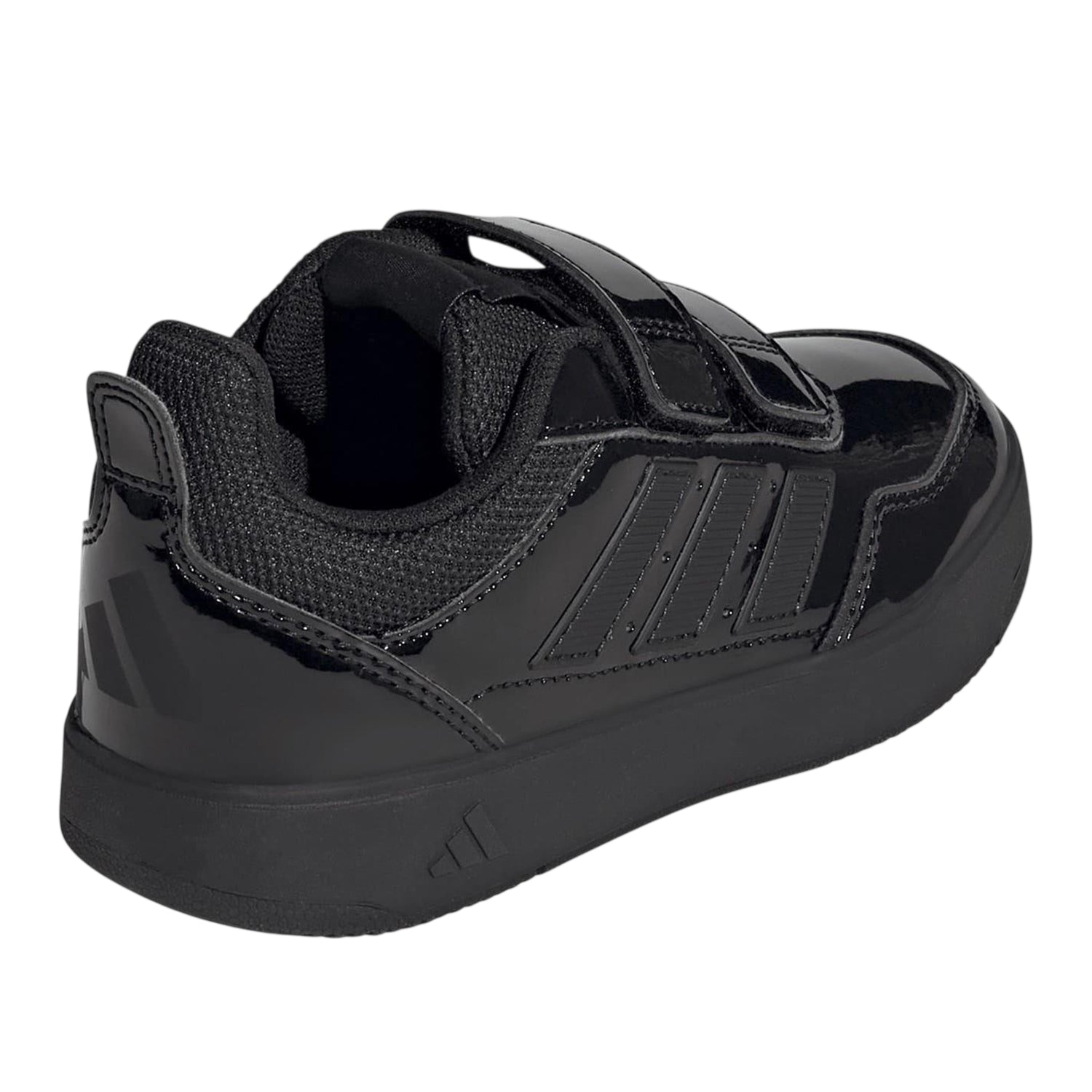 Black Patent - Back - Adidas Baby Girls Tensaur 3 Stripes Trainers