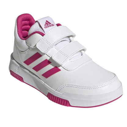 White-Pink - Lifestyle - Adidas Baby Girls Tensaur 3 Stripes Trainers