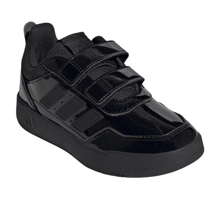 Black Patent - Lifestyle - Adidas Baby Girls Tensaur 3 Stripes Trainers