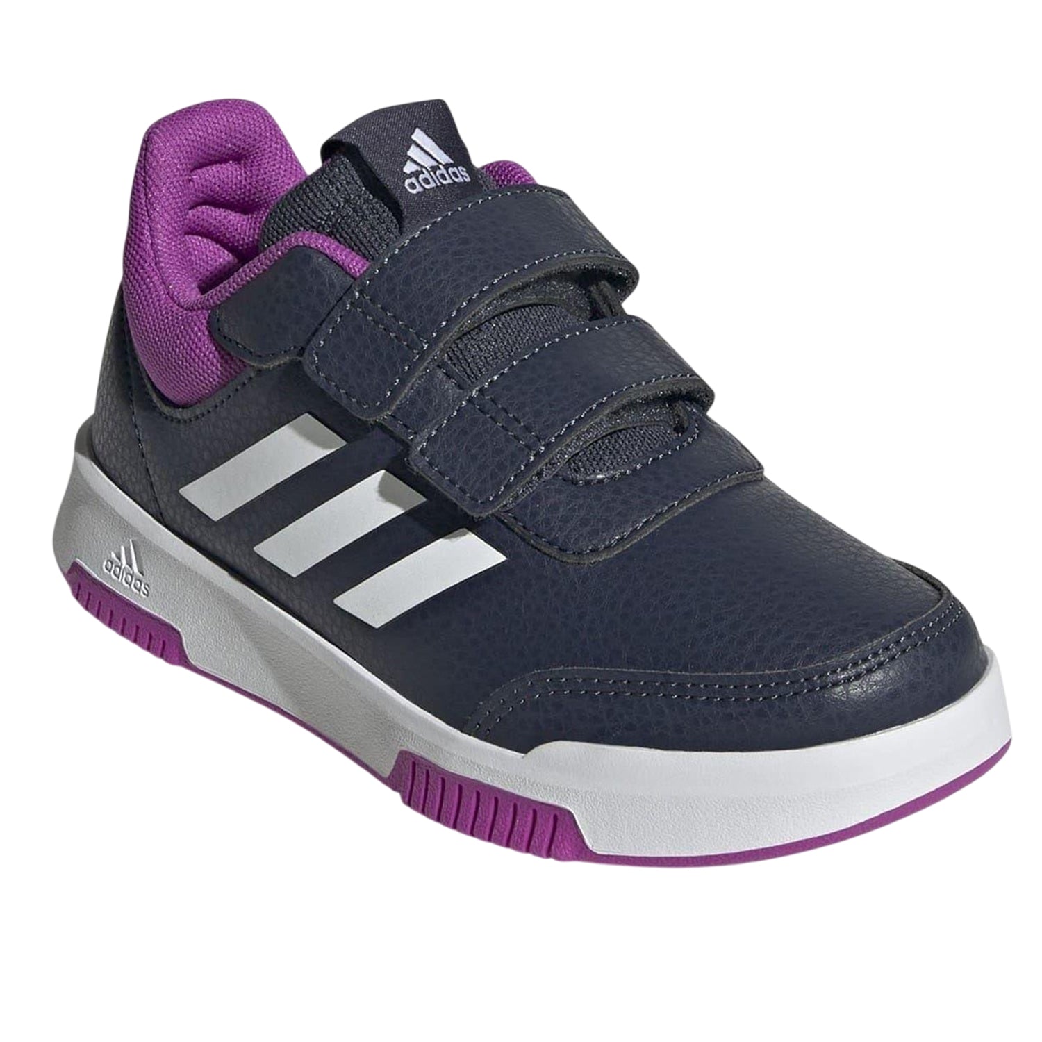Navy-Pink - Lifestyle - Adidas Baby Girls Tensaur 3 Stripes Trainers