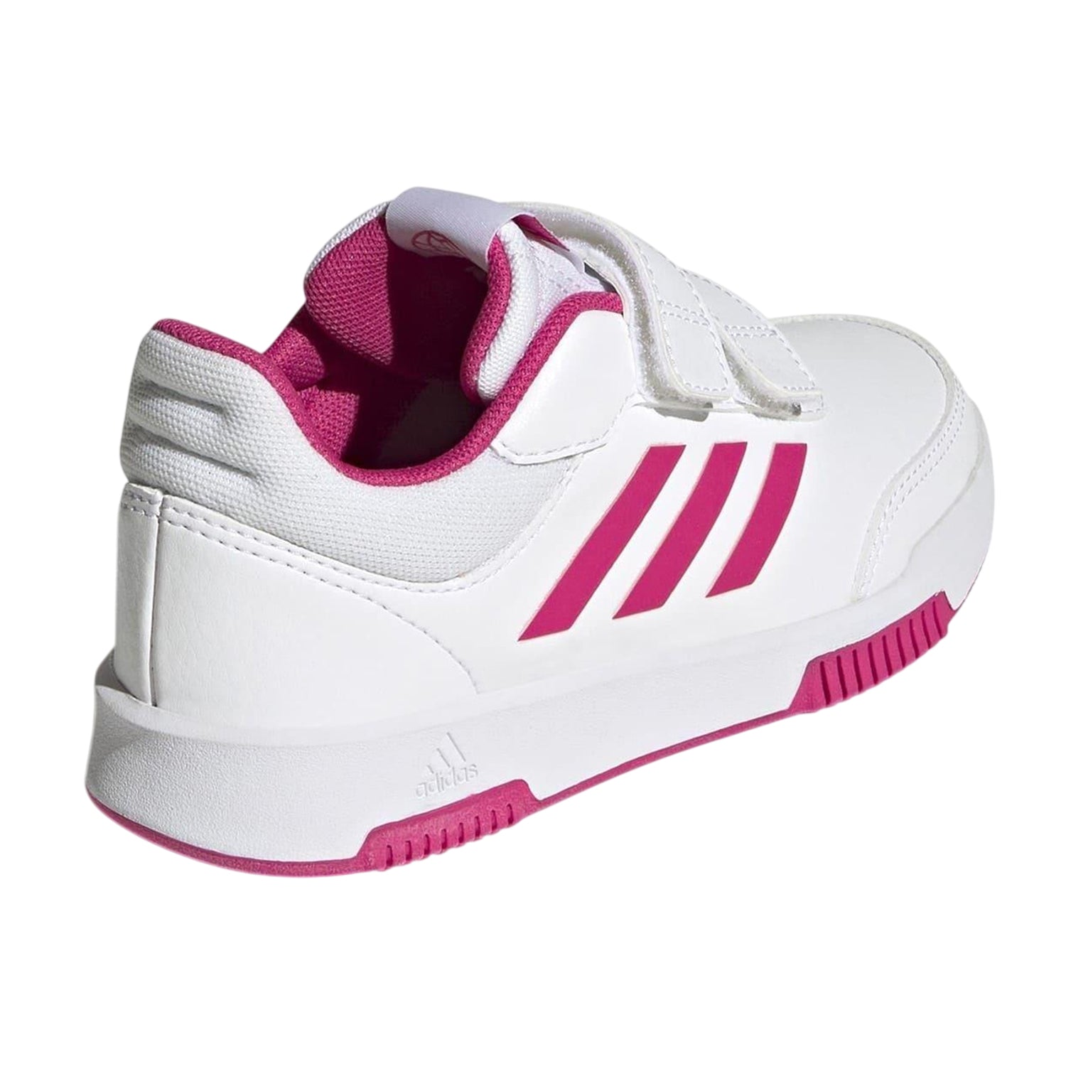 White-Pink - Back - Adidas Baby Girls Tensaur 3 Stripes Trainers