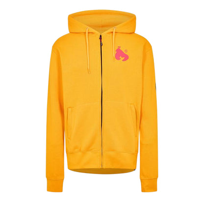 Yellow - Front - Money Mens Back Print Full Zip Hoodie
