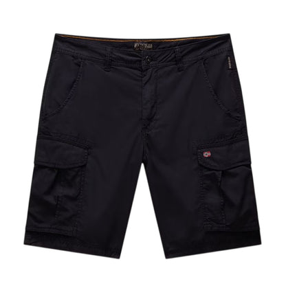 Black - Front - Napapijri Mens Noto 2.0 Cargo Shorts