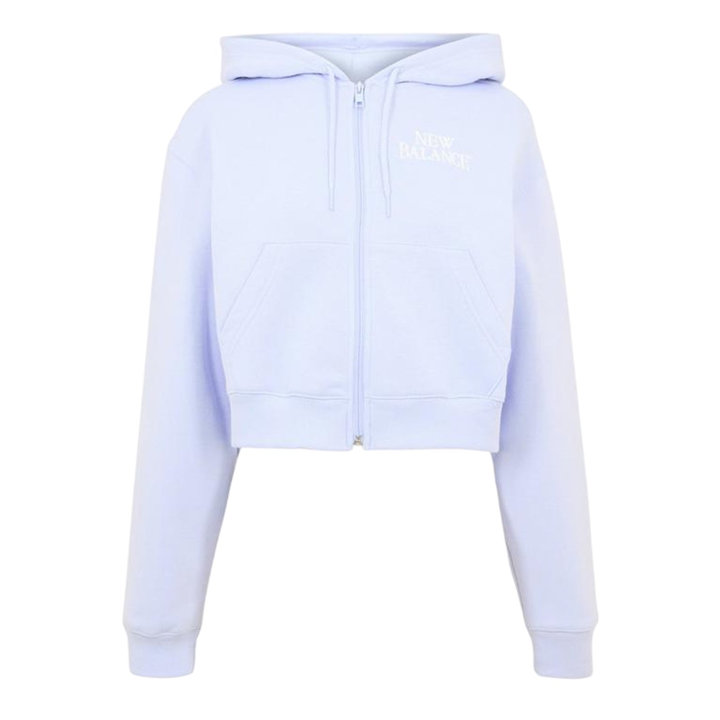 Lilac - Front - New Balance Womens-Ladies Relaxed Fit Full Zip Hoodie
