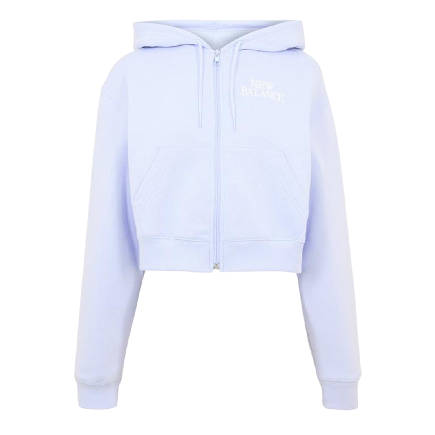 Lilac - Front - New Balance Womens-Ladies Relaxed Fit Full Zip Hoodie