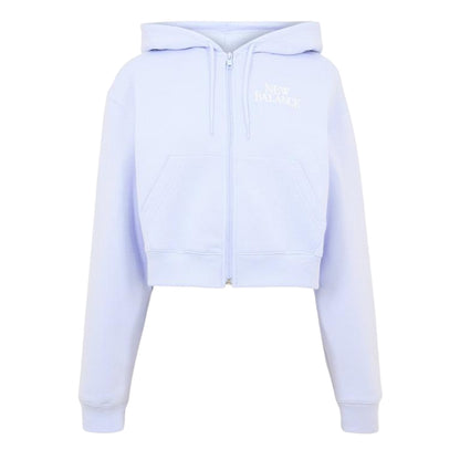 Lilac - Front - New Balance Womens-Ladies Relaxed Fit Full Zip Hoodie
