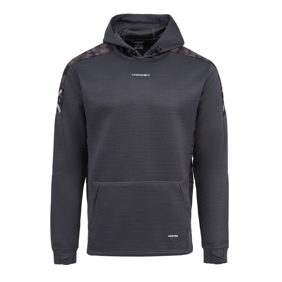 Charcoal - Front - KooGa Mens Training Hoodie