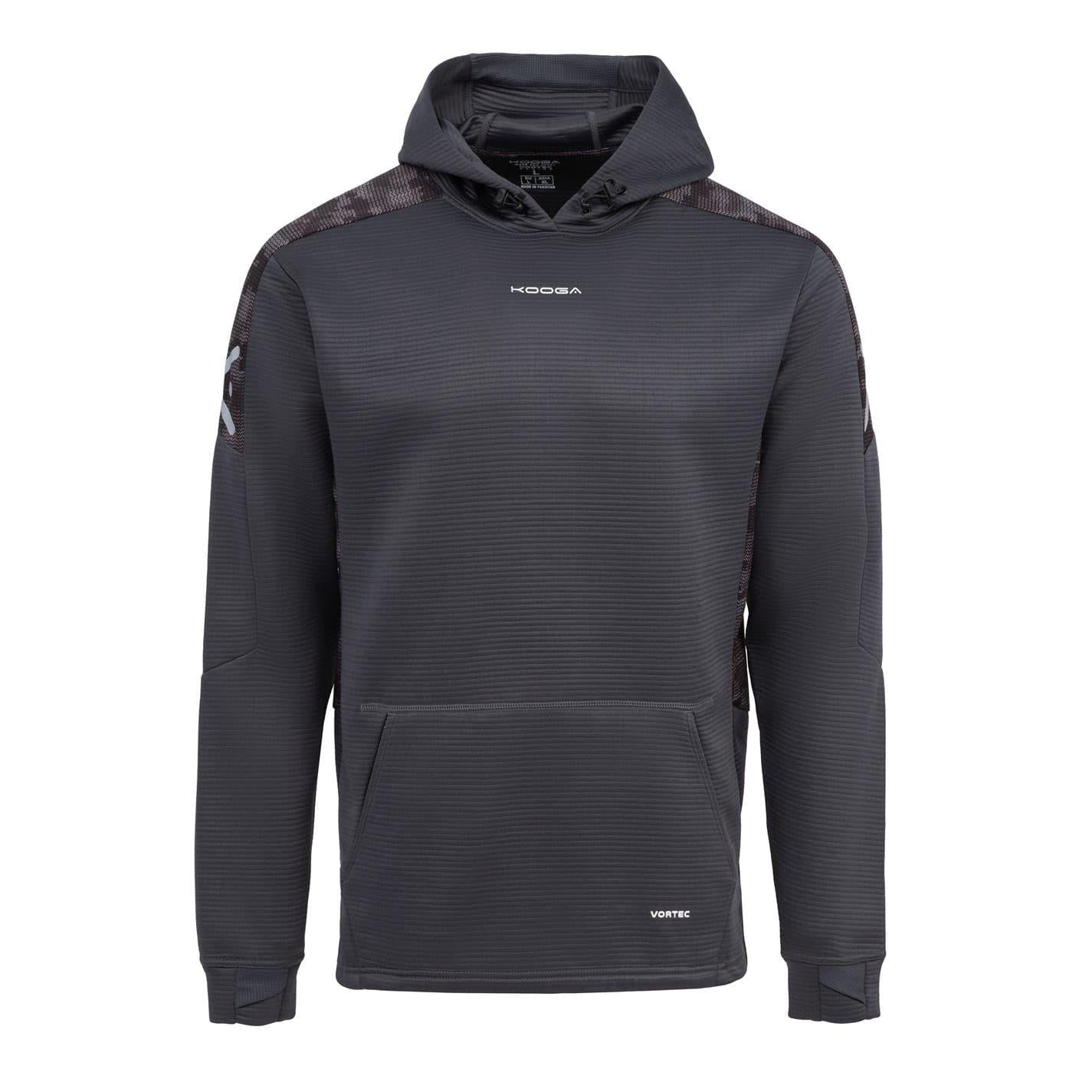 Charcoal - Front - KooGa Mens Training Hoodie