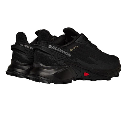 Black - Back - Salomon Womens-Ladies Alphacross 5 GTX GORE-TEX Shoes