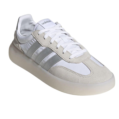 White - Lifestyle - Adidas Womens-Ladies Barreda Decode 3 Stripes Suede Trainers